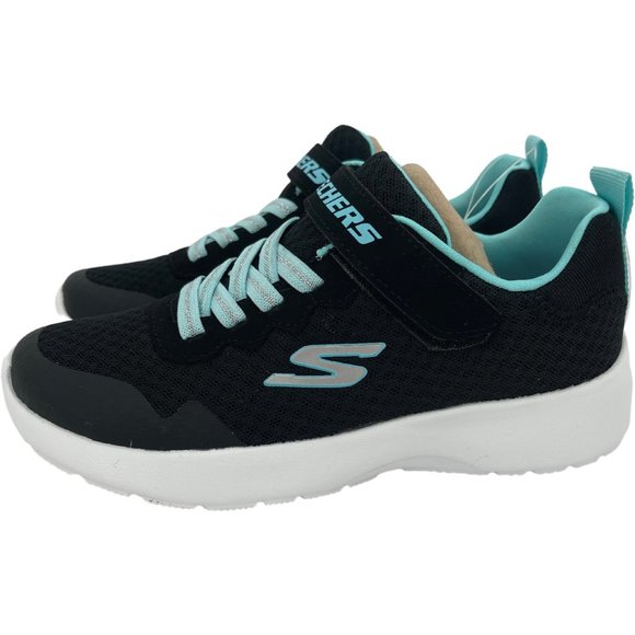 Skechers Girl's Black & Blue Running Shoes / Hook & Loop / Various Sizes - Picture 4 of 7